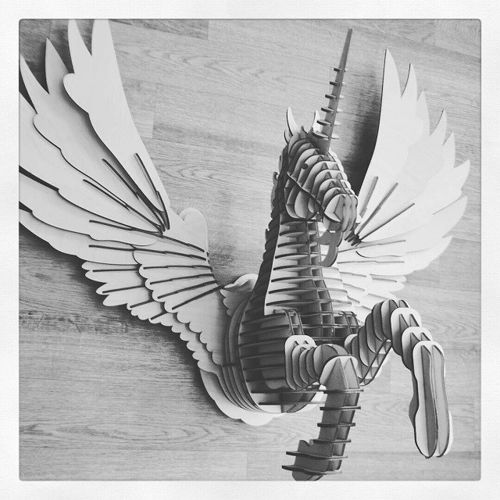 طرح اسب اژدها برش لیزری - dragon horse laser cut ve - برای دستگاه CNC چوب و لیزر (سی ان سی)
