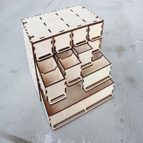 طرح کشو سازماندهنده برش لیزری طرح - drawer organizer laser cut plan ve - برای دستگاه CNC چوب و لیزر (سی ان سی)