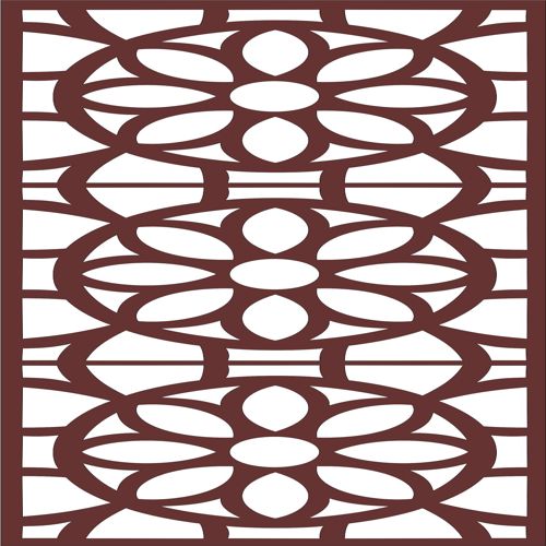 طرح طراحی گل گلدان درز برای برش لیزری - drawing room grill floral seamless design for laser cut ve - برای دستگاه CNC چوب و لیزر (سی ان سی)