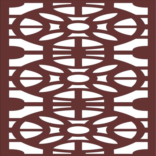طرح پنل گلدار درز برای برش لیزری اتاق نقاشی - drawing room grill floral seamless panel for laser cutting - برای دستگاه CNC چوب و لیزر (سی ان سی)