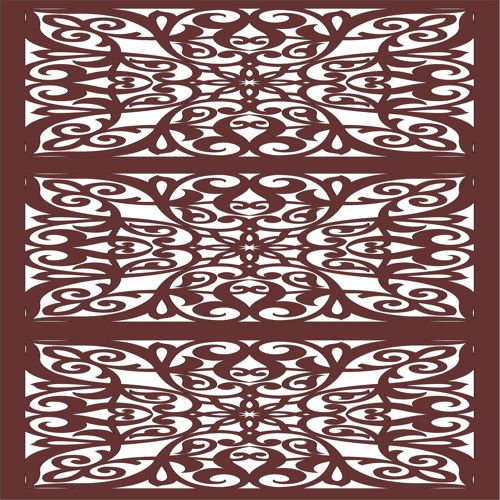 طرح پنل جداکننده گریل اتاق نقاشی درز برای برش لیزری - drawing room grill separator seamless panel for laser cutting - برای دستگاه CNC چوب و لیزر (سی ان سی)