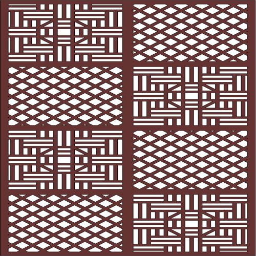 طرح الگوی گلدار درز برای برش لیزری روی پرده نقاشی - drawing room screen floral seamless pattern for laser cutiing ve - برای دستگاه CNC چوب و لیزر (سی ان سی)