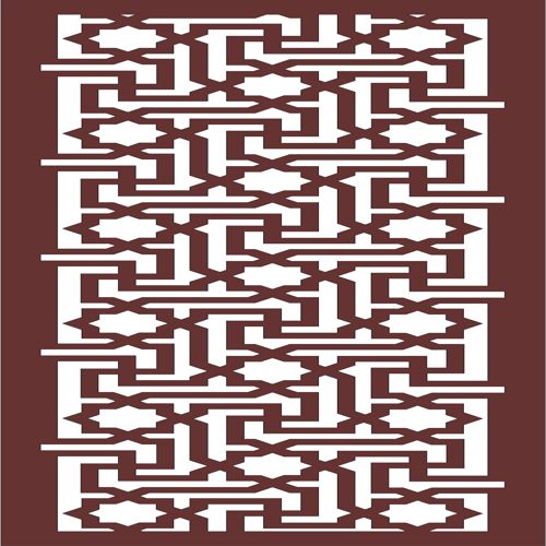 طرح پرده اتاق نقاشی درز برای برش لیزر پرده - drawing room screen seamless panel for laser cutiing ve - برای دستگاه CNC چوب و لیزر (سی ان سی)