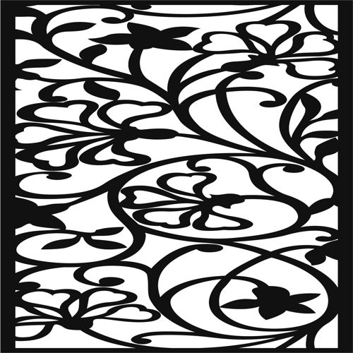 طرح جداکننده صفحه نمایش اتاق نقاشی یکپارچه هنر برای برش لیزر - drawing room screen separator seamless art for laser cut ve - برای دستگاه CNC چوب و لیزر (سی ان سی)