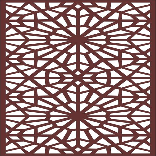 طرح جداکننده صفحه اتاق نقاشی پنل درز برای برش لیزر پرده - drawing room screen separator seamless panel for laser cutiing ve - برای دستگاه CNC چوب و لیزر (سی ان سی)