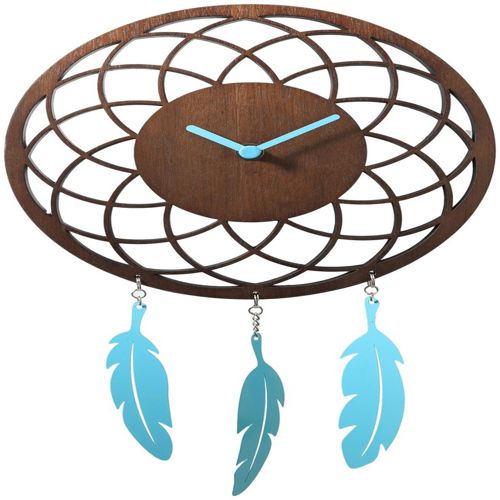 طرح ساعت رویایی وی ای - dream catcher clock ve - برای دستگاه CNC چوب و لیزر (سی ان سی)