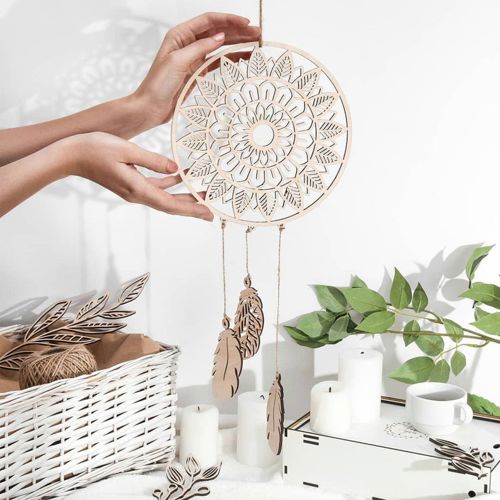 طرح دریم کچر دکور دکوراسیون - dream catcher decor ve - برای دستگاه CNC چوب و لیزر (سی ان سی)