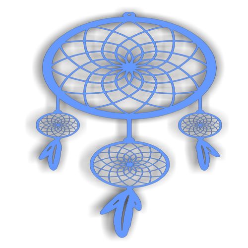 طرح رویای گیر برای برش لیزری - dream catcher for laser cut ve - برای دستگاه CNC چوب و لیزر (سی ان سی)