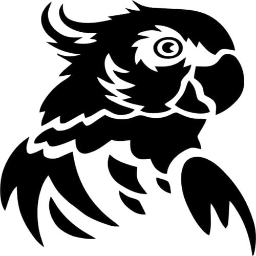 طرح شابلون چهره عقاب fr - eagle face stencil fr - برای دستگاه CNC چوب و لیزر (سی ان سی)