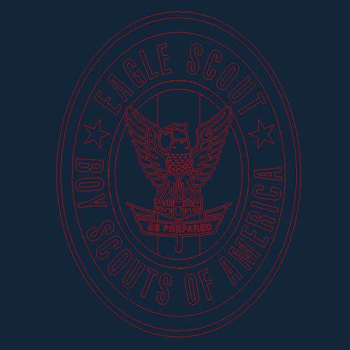 طرح عقاب پیشاهنگ - eagle scout - برای دستگاه CNC چوب و لیزر (سی ان سی)
