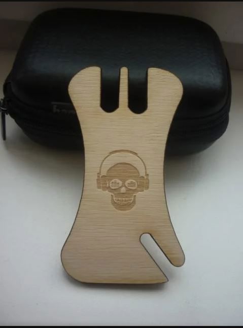 طرح earphone-cable-winders-wire-holder-for-laser-cut-ve