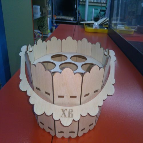 طرح قالب سطل سبد عید عید عید عید عید لیزری - easter bucket basket template for laser cut ve - برای دستگاه CNC چوب و لیزر (سی ان سی)