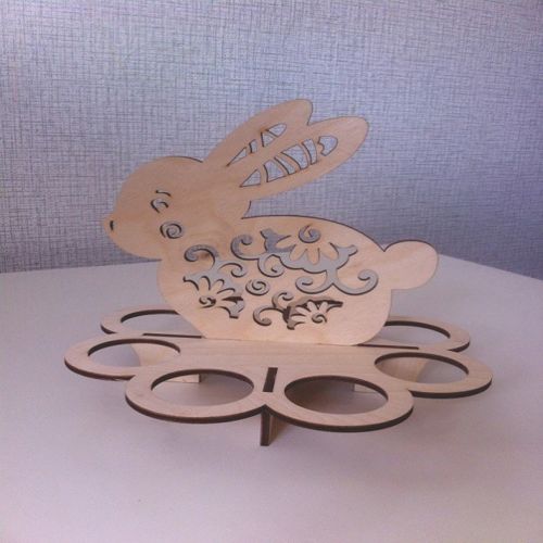 طرح خرگوش عید پاک برای برش لیزری - easter bunny for laser cut - برای دستگاه CNC چوب و لیزر (سی ان سی)