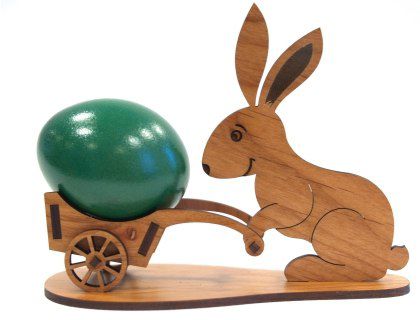 طرح خرگوش خرگوش عید عید مبارک برای برش لیزری - easter bunny rabbit plans for laser cut - برای دستگاه CNC چوب و لیزر (سی ان سی)