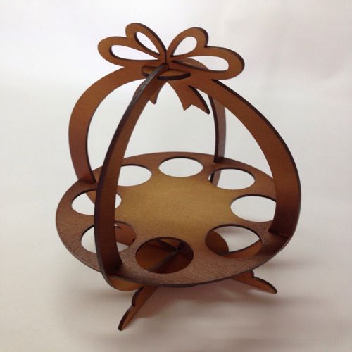 طرح جا نگهدارنده تخم مرغ عید - easter egg cup holder for laser cut ve - برای دستگاه CNC چوب و لیزر (سی ان سی)