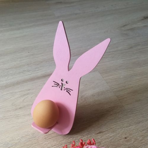 طرح نگهدارنده تخم مرغ عید پاک خرگوش برای برش لیزری - easter egg holder bunny for laser cutting ve - برای دستگاه CNC چوب و لیزر (سی ان سی)