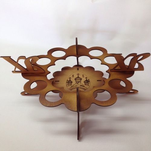 طرح پایه تخم مرغ عید - easter eggs stand vector for laser cutting ve - برای دستگاه CNC چوب و لیزر (سی ان سی)