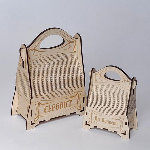 طرح جعبه هدیه زیبا، تخته سه لا، 3 میلی متر، مناسب برای برش لیزری، - elegant gift box plywood 3mm for laser cut ve - برای دستگاه CNC چوب و لیزر (سی ان سی)