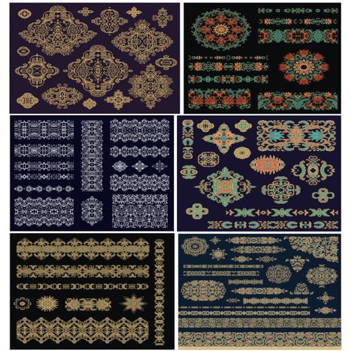 طرح ماندالای زیبا با تزئینات طلایی و طرح - elegant mandala ornamental decoration golden ve - برای دستگاه CNC چوب و لیزر (سی ان سی)