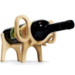 طرح فیل نوشابه قفسه - elephant wine rack ve - برای دستگاه CNC چوب و لیزر (سی ان سی)