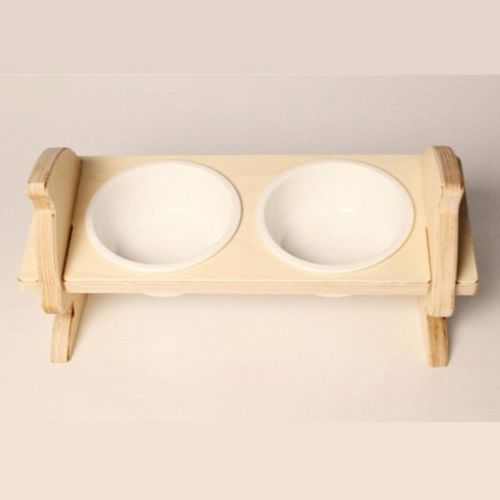 طرح کاسه گربه بلند مستطیل برای برش لیزری - elevated cat bowl stand for laser cutting ve - برای دستگاه CNC چوب و لیزر (سی ان سی)
