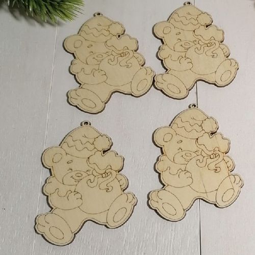 طرح آهنرباهای چوبی کریسمس حکاکی شده برش لیزری - engraved wooden christmas magnets laser cut ve - برای دستگاه CNC چوب و لیزر (سی ان سی)