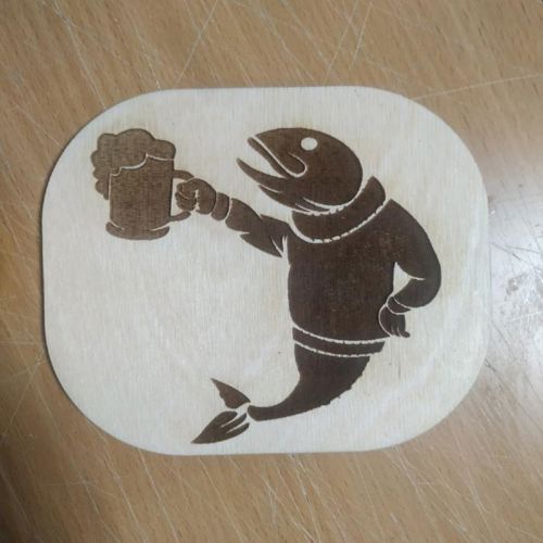 طرح حکاکی ماهی برای برش لیزر - engrave fish for laser cutting - برای دستگاه CNC چوب و لیزر (سی ان سی)