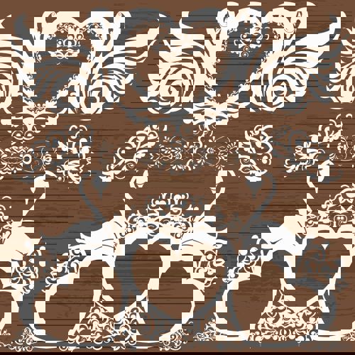 طرح حکاکی قوها دکور با قلب برای برش لیزری - engrave swans decor with hearts for laser cut ve - برای دستگاه CNC چوب و لیزر (سی ان سی)