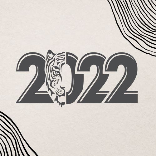 طرح حکاکی سال ببر برای برش لیزری - engrave year of the tiger 2022 for laser cut ve - برای دستگاه CNC چوب و لیزر (سی ان سی)