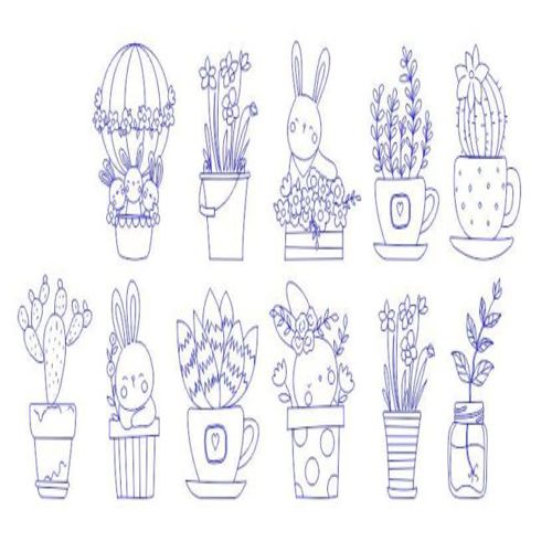 طرح حکاکی عناصر اسم حیوان دست اموز خرگوش - engraving elements bunny rabbit - برای دستگاه CNC چوب و لیزر (سی ان سی)