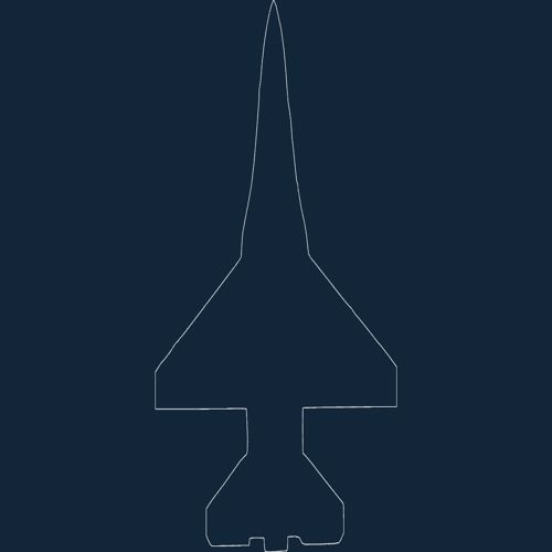 طرح وکتور آماده برش هواپیمای F-16 برای دستگاه CNC چوب و لیزر ( سی ان سی )