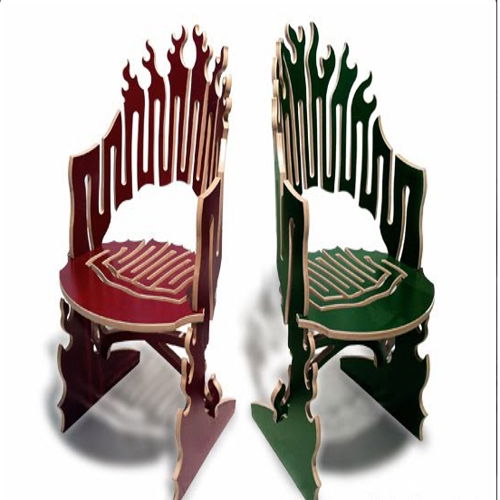 طرح صندلی فانتزی - fancy chair 04 - برای دستگاه CNC چوب و لیزر (سی ان سی)