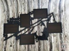 طرح قاب عکس ماهیگیر - fisherman photo frame - برای دستگاه CNC چوب و لیزر (سی ان سی)