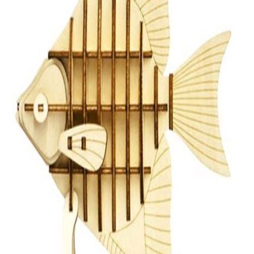 طرح پازل ماهی برای برش لیزری - fish puzzle plan for laser cut - برای دستگاه CNC چوب و لیزر (سی ان سی)