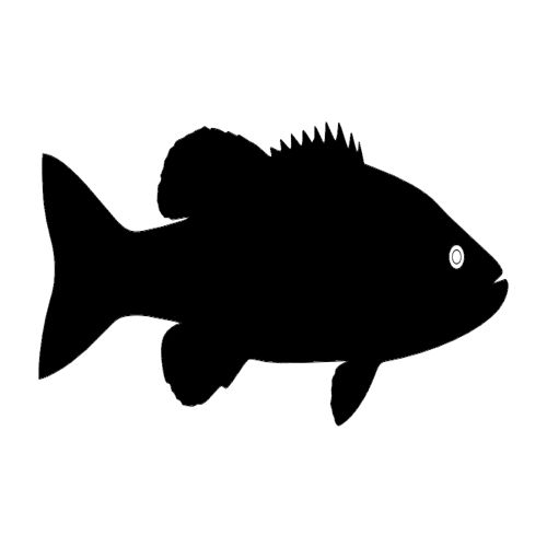 طرح ماهی سیلوئت ماهی - fish silhouette - برای دستگاه CNC چوب و لیزر (سی ان سی)