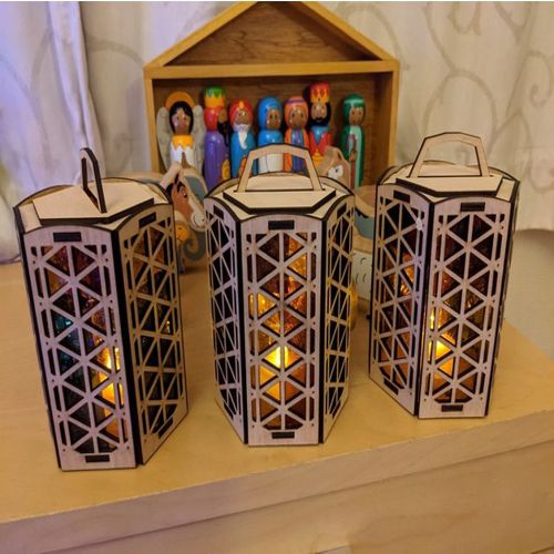 طرح چراغ قوه برای چراغ چای ال ای دی نقاشی برای برش لیزری - flashlight for led tealight drawings for laser cut - برای دستگاه CNC چوب و لیزر (سی ان سی)