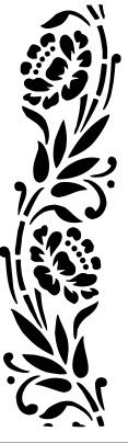 طرح گل حاشیه - floral border - برای دستگاه CNC چوب و لیزر (سی ان سی)