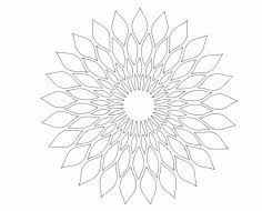 طرح طراحی گل 0 - floral design 011 - برای دستگاه CNC چوب و لیزر (سی ان سی)