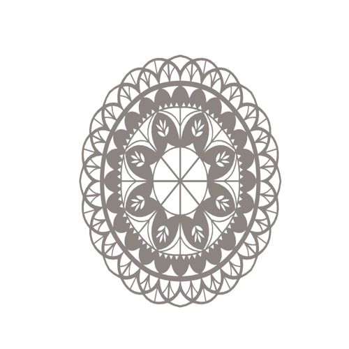 طرح گل ماندالا تزئینی - floral mandala ornament ve - برای دستگاه CNC چوب و لیزر (سی ان سی)
