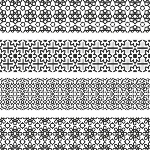 طرح‌ها و الگوهای گل‌آرایی و تزئینی برای برش لیزری هزینه - floral ornament pattern drawings and layouts for laser cutting ve - برای دستگاه CNC چوب و لیزر (سی ان سی)