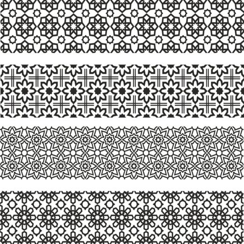 طرح الگوهای تزئینی گلدار برای برش لیزری - floral ornament patterns for laser cut ve - برای دستگاه CNC چوب و لیزر (سی ان سی)