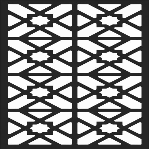 طرح الگوهای گل صفحه طراحی - floral screen patterns design 3 - برای دستگاه CNC چوب و لیزر (سی ان سی)