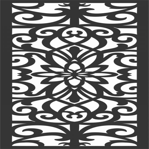 طرح الگوهای گل صفحه طراحی - floral screen patterns design 10 - برای دستگاه CNC چوب و لیزر (سی ان سی)