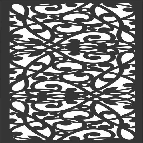 طرح الگوهای صفحه گلدار طراحی - floral screen patterns design 11 - برای دستگاه CNC چوب و لیزر (سی ان سی)