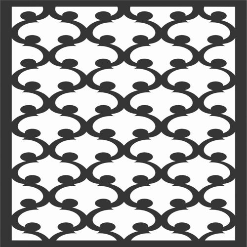 طرح الگوهای گل صفحه طراحی - floral screen patterns design 13 - برای دستگاه CNC چوب و لیزر (سی ان سی)