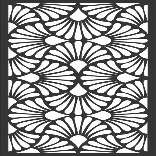 طرح الگوهای گل صفحه طراحی - floral screen patterns design 15 - برای دستگاه CNC چوب و لیزر (سی ان سی)