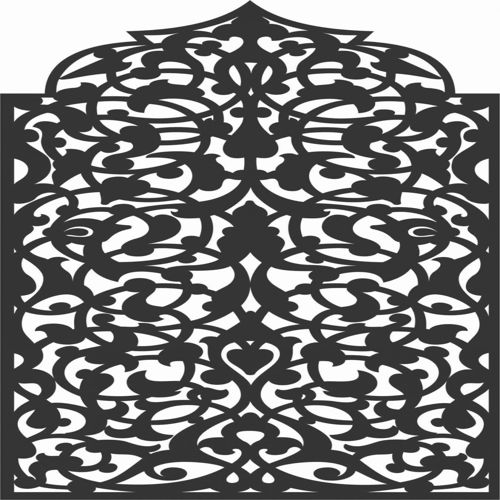 طرح الگوهای گل صفحه طراحی 30 - floral screen patterns design 30 - برای دستگاه CNC چوب و لیزر (سی ان سی)