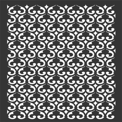 طرح الگوهای گل صفحه طراحی - floral screen patterns design 33 - برای دستگاه CNC چوب و لیزر (سی ان سی)