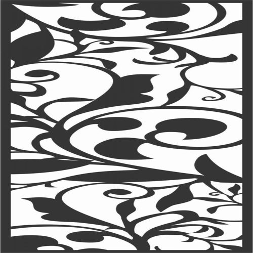 طرح الگوهای صفحه گلدار طراحی 0 - floral screen patterns design 50 - برای دستگاه CNC چوب و لیزر (سی ان سی)