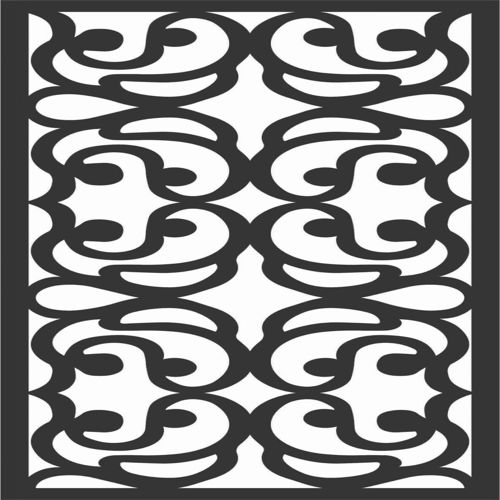 طرح الگوهای گل صفحه طراحی - floral screen patterns design 51 - برای دستگاه CNC چوب و لیزر (سی ان سی)